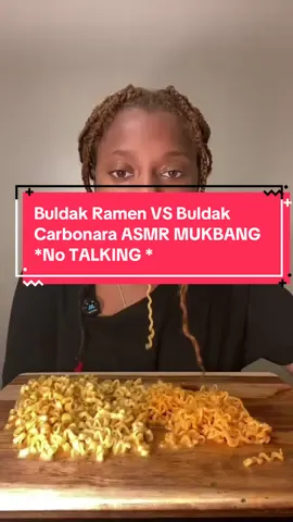 Buldak Carbonara vs Buldak Ramen ASMR Mukbang #babylaieats #notalkingasmr #buldak #mukbang #eatingshow 