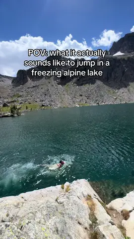 I don’t like the cold… #Hiking #alpinelake #lake #hike #nationalpark 