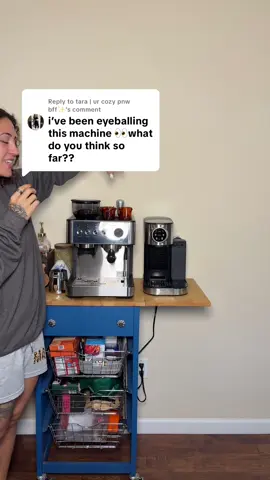 Replying to @tara | ur cozy pnw bff✨ I hope this helps lol but I really like them both. I’d say it comes down to your budget and what you enjoy more as a coffee enthusiast. I put together a playlist with the different coffee products #espressomachinereview #howtomakeespressoathome 