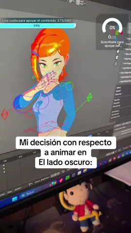 Cuál es Mi decisión ?! 😖  Meta hasta el 18 de octubre:  #animation #blender #derpixon  