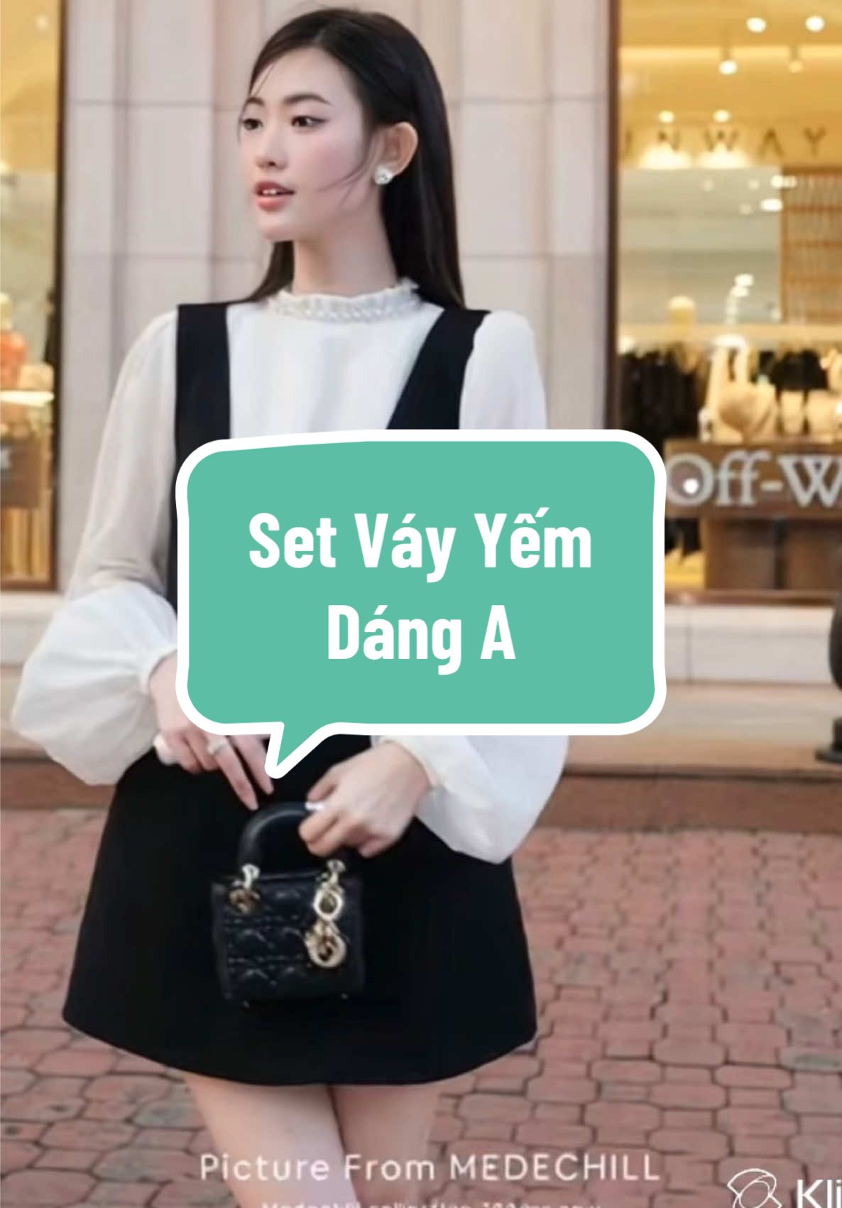 Set Váy Yếm Dáng A tiêu thư , dự tiệc , dạo phố #thoitrangnu #setvayyem #m#damditiec #damdaopho 