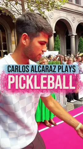 Only a few more days until we get to watch Carlos Alcaraz play pickleball…and tennis. 👀 #pickleball #carlosalcaraz #tennis #USOpen #foryou 