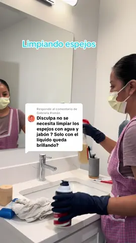 Respuesta a @Gabriela Román como limpiar los espejos para que queden limpios y transparentes  #house #limpiezadecasa #limpieza #CleanTok #asmrvideo 