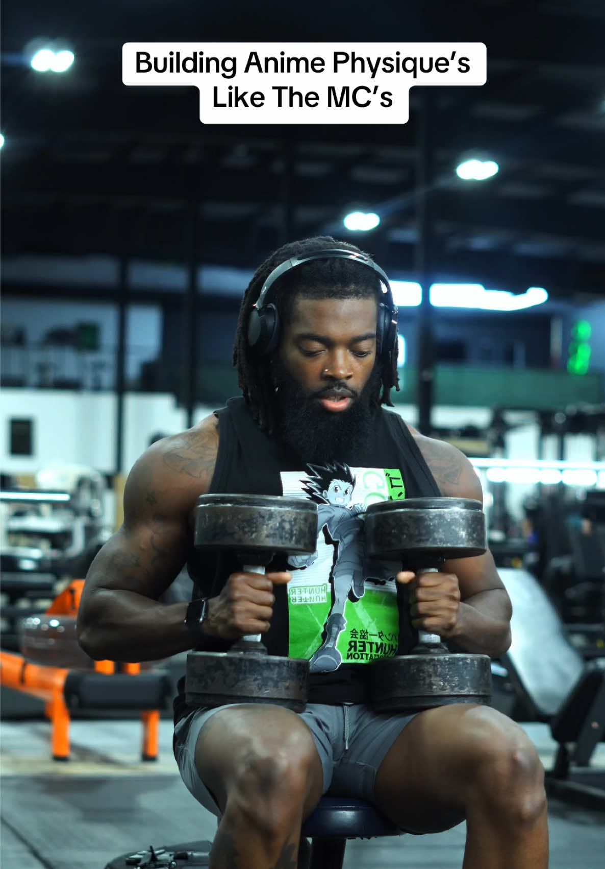 Building Like the MC’s – Tuesday: Delts + Hamstrings Focus: Wide, capped shoulders + strong hamstrings Warm-Up (5–10 min) 	•	Band face pulls: 2×20 	•	Banded good mornings: 2×15 	•	Shoulder dislocates w/ band or stick Delts: Heavy Focus 	1.	Seated Overhead Press (BB or DB) – 4×6–8 (heavy, progressive overload — power move) 	2.	Lateral Raise Machine / Heavy DB Laterals – 4×10–12 (controlled tempo, slight pause at the top) 	3.	Rear Delt Cable Flys / Reverse Pec Deck – 3×12–15 (focus on constant tension + scapular control) Hamstrings: Strength & Density 	4.	Lying Leg Curl – 3×10–12 (full stretch + squeeze) 	5.	Romanian Deadlifts (RDLs) – 4×8–10 (slow eccentric, keep hamstrings loaded throughout) Finisher (Super Set) 	6.	DB Front Raise – 3×12–15 (light to moderate, slow and controlled) 	7.	Sled Hamstring March – 3×20 yards (drive through the heel, hamstrings on fire) Abs (Optional Add-On) 	•	Weighted Side Bends – 3×15 each side 	•	Plank Variations – 3×1 min holds Cardio & Movement 	•	15–20 min incline treadmill walk (post-workout flush) 	•	10,000 total steps ⚔️ Arc Note: This is the “Armor Arc” — you’re literally forging shoulder armor like an MC, while building the hamstring chains that power every heroic stride. #GymTok #workoutroutine #anime #fitnessbyarmstrong #animephysique 