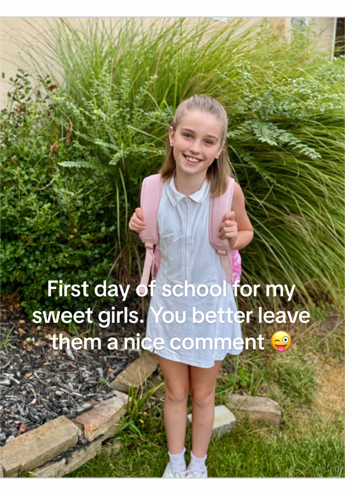 Happy first day of school my sweethearts 💕 #backtoschool #fyp #daughters 