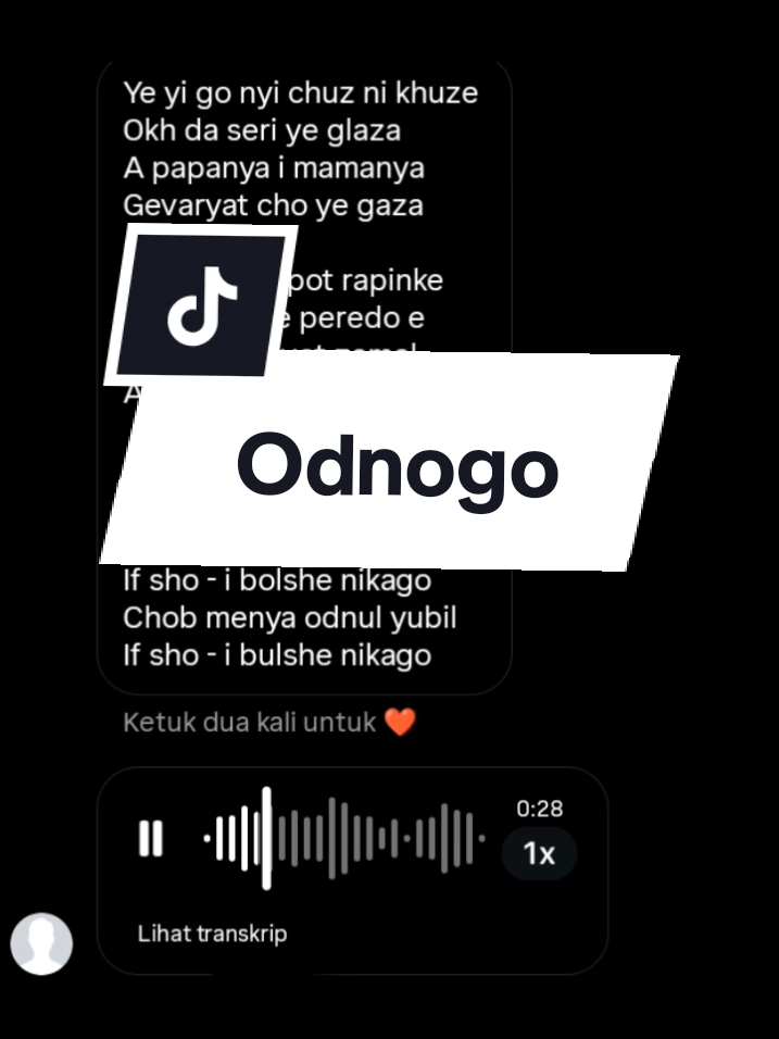 noo ini terlalu candu!! #odnogo #tatyanakurtukova #coversong #lyricsmusic 