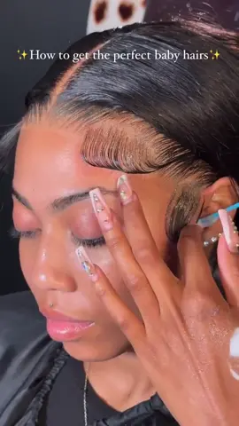 How to get the perfect baby hairs🌟😘#tunefulhair#tuneful#tunefulhairwigs#blondewig#affordablewigs #613wigunit#613wig #blondewig #blackgirlmagic #lacemelted #fyp#BARBIE#barbie #barbiestyle