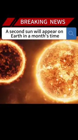 A second sun will appear on Earth in a month's time#news #fyp #breakingnews #foryou#us #sun #appear #earth 