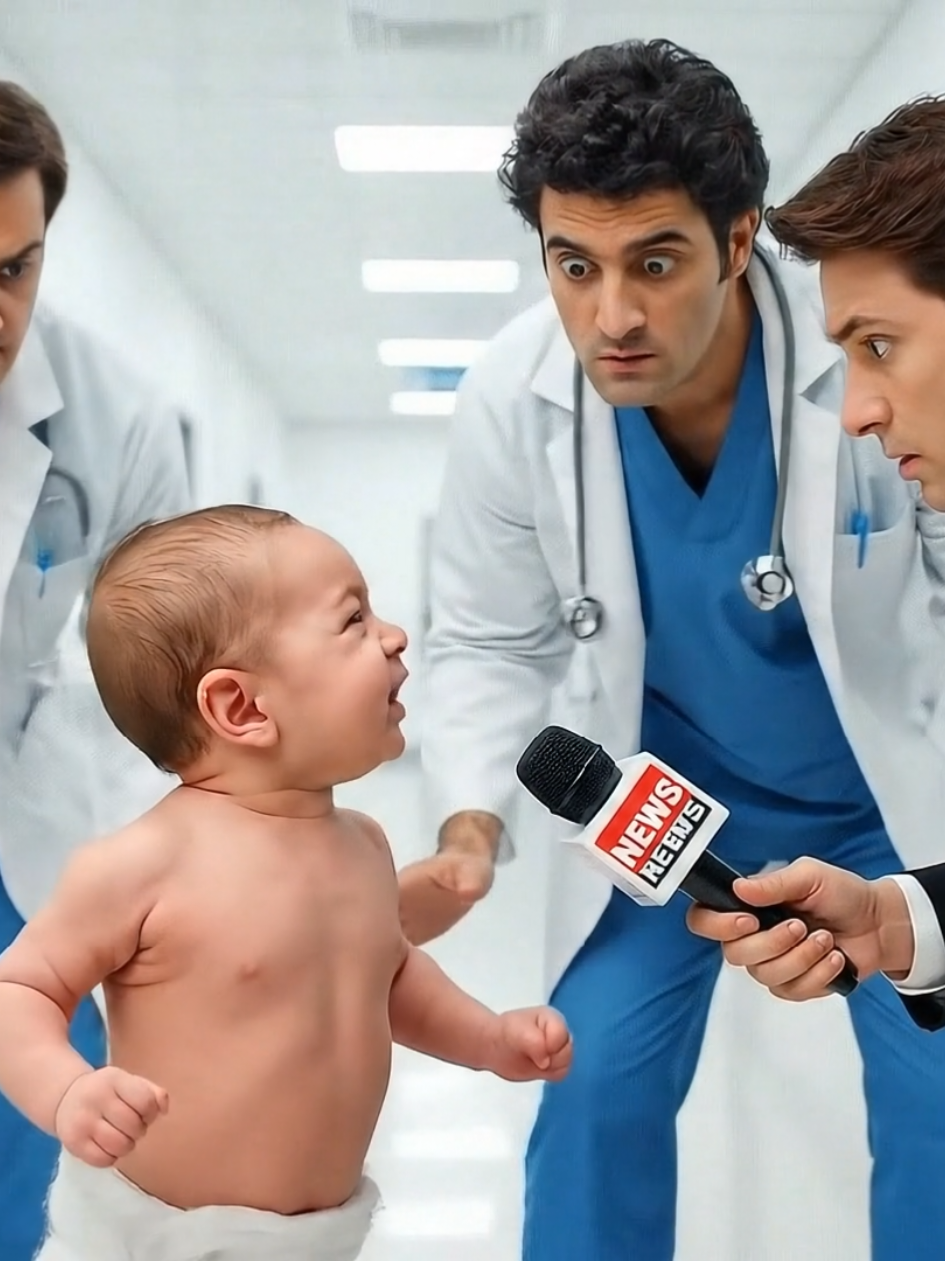 Funny baby interview 😁  #trending #viral #fyp #foryoupagе #creatorsearchinsightt #baby #ai #aivideo #funnybabyvideos 