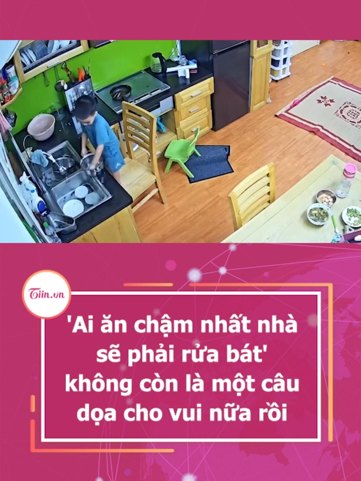 'Ai ăn chậm nhất nhà sẽ phải rửa bát' không còn là một câu dọa cho vui nữa rồi #tiinnews