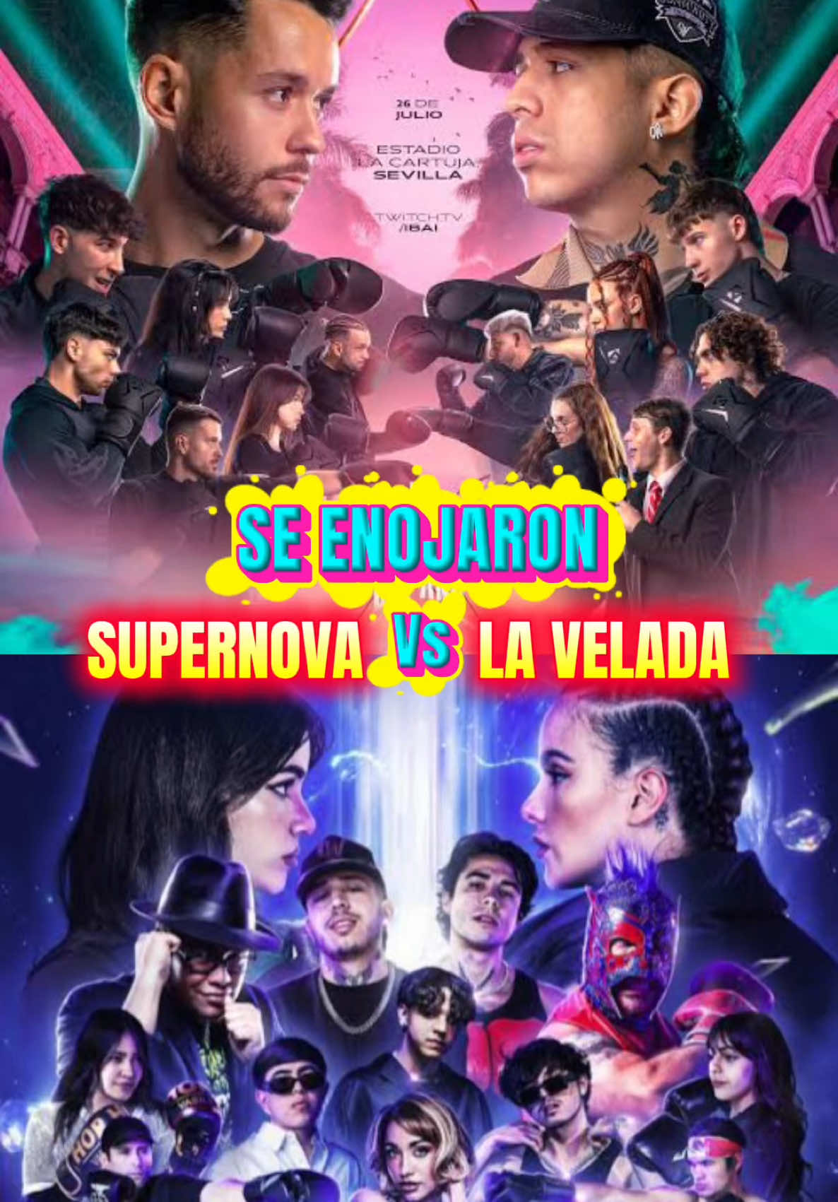 Supernova strikers vs La velada del año. Supernova superó a la velada y muchos españoles no lo aceptan. La velada de Ibai ya tiene competencia y se llama Supernova. #ibai #supernova #ibaillanos #mexico 
