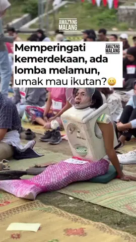 Berita Nasional - Sore itu, Senin (18/8), ratusan orang berkumpul di Lapangan Bokong Semar, Kotagede, Yogyakarta. Duduk bersila di tengah rumput kering berpasir, mereka hanyut dalam pikiran masing-masing. Ada yang tatapannya kosong, ada yang terpejam, bahkan ada yang menitikkan air mata. Bukan tirakat, bukan meditasi ini adalah “lomba melamun” untuk memperingati HUT RI ke-80. Evander Dwi Pramana, panitia acara, bilang lomba ini lahir dari kegelisahan bersama: “Kalau banyak pikiran malam-malam biasanya nongkrong sambil melamun. Terus kepikiran, kenapa nggak dilombain aja biar melamunnya punya teman? Ya sudah, eksekusi!” [Via: Liputan 6 - @wahyu.adhicandra] Follow @amazingmalang, media informasi terbesar di Malang Raya. #amazingmalang #lomba17an #agustus2025 #hutri80
