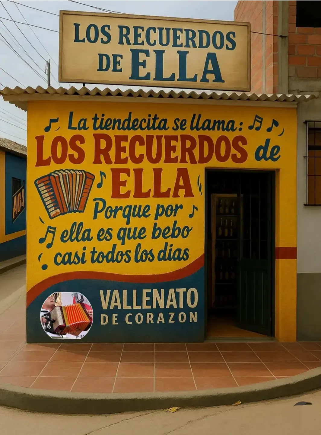 Voy a pone' una tiendecita pa' vender cerveza Para yo tomarme una de vez en cuando Para evitarme problemas de andarla buscando Porque así es que me la paso de tienda en tienda Porque no hay cosa mas sabrosa que abrir una nevera Y destapar una cerveza pa' curar un guayabo Yo que la paso tomando Pa' curar las penas mías Con una cerveza fría Me puedo quitar el guayabo La tiendecita se llama 