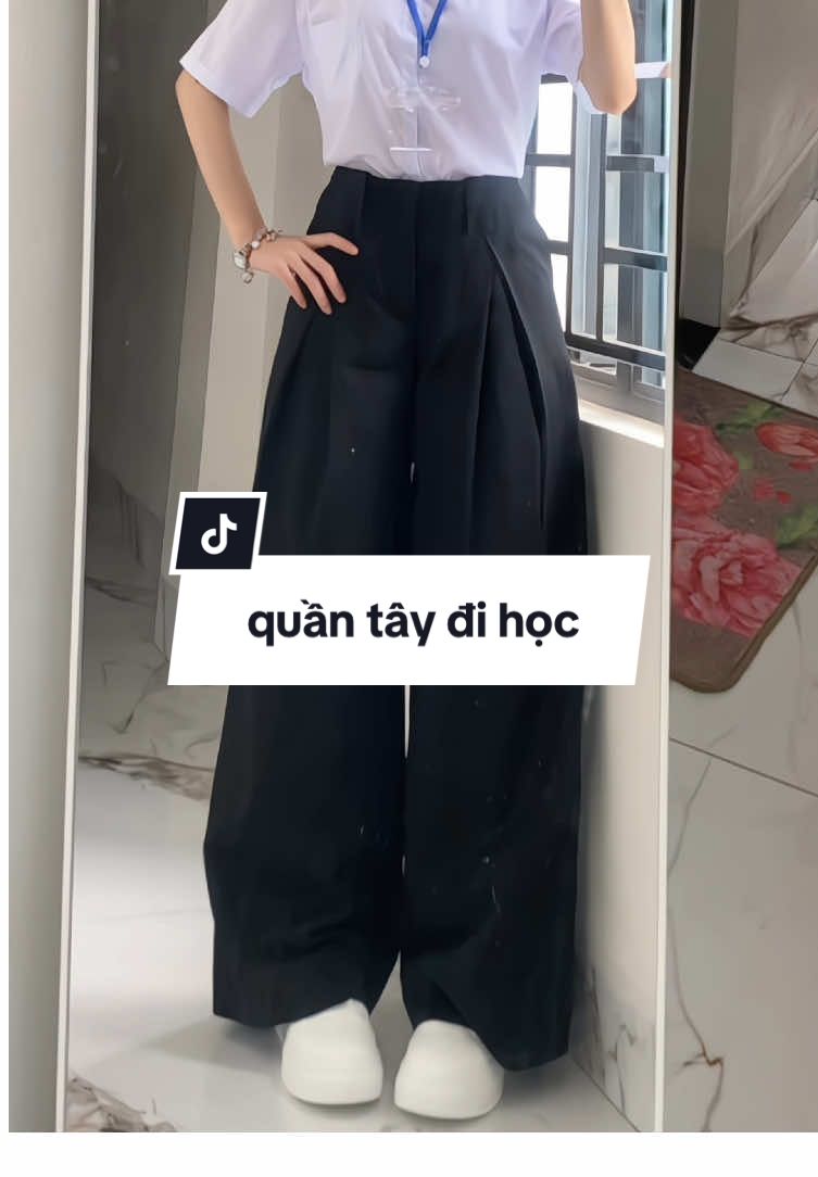 +1 quần xinh mặc đi tựu trường #backtoschool #bycam #myschooloutfit 