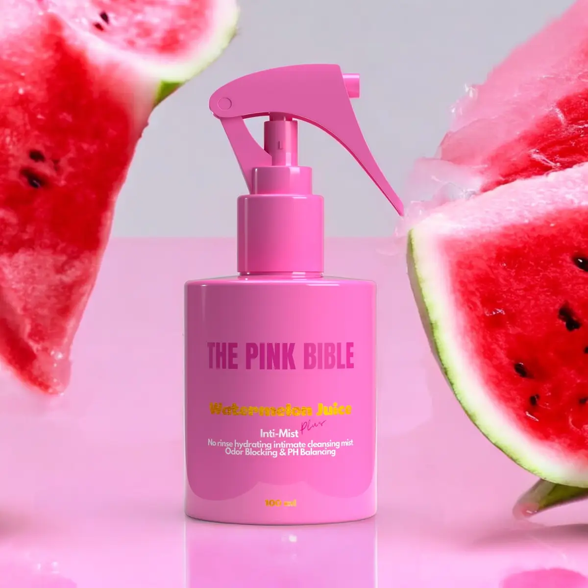 Touch up in the bathroom stall and stay fresh all day long. pH, balancing and odor blocking mist