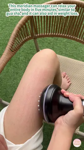 This meridian massager can relax your entire body in five minutes, similar to gua sha, and it can also aid in weight loss.. #tiktok #tiktokshop #massage #relax#relaxing #fyp #gadget #neck #leg #viral #product #healthcare #obbeesity #loseweight #musclerecoverytime #muscleerecovery#eletrismassage 