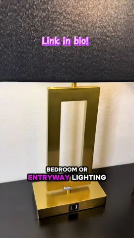These lamps are the perfect addition to any entry way! They are sleek and modern. Touch less and has a port for charging! #lamp #homedecor #newhome #lighting 