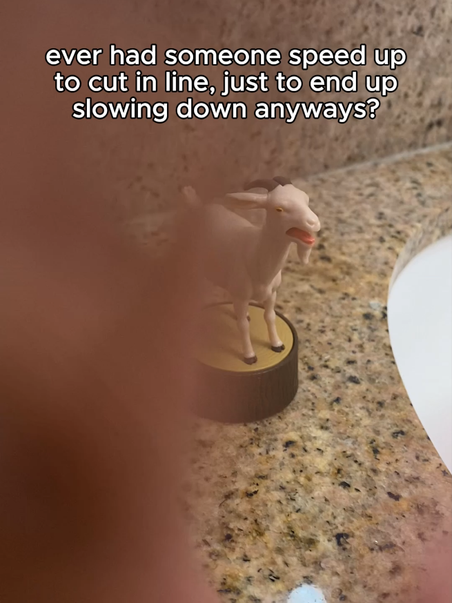 never understood this tbh. I wish I could just press this goat at them everytime this happens lol