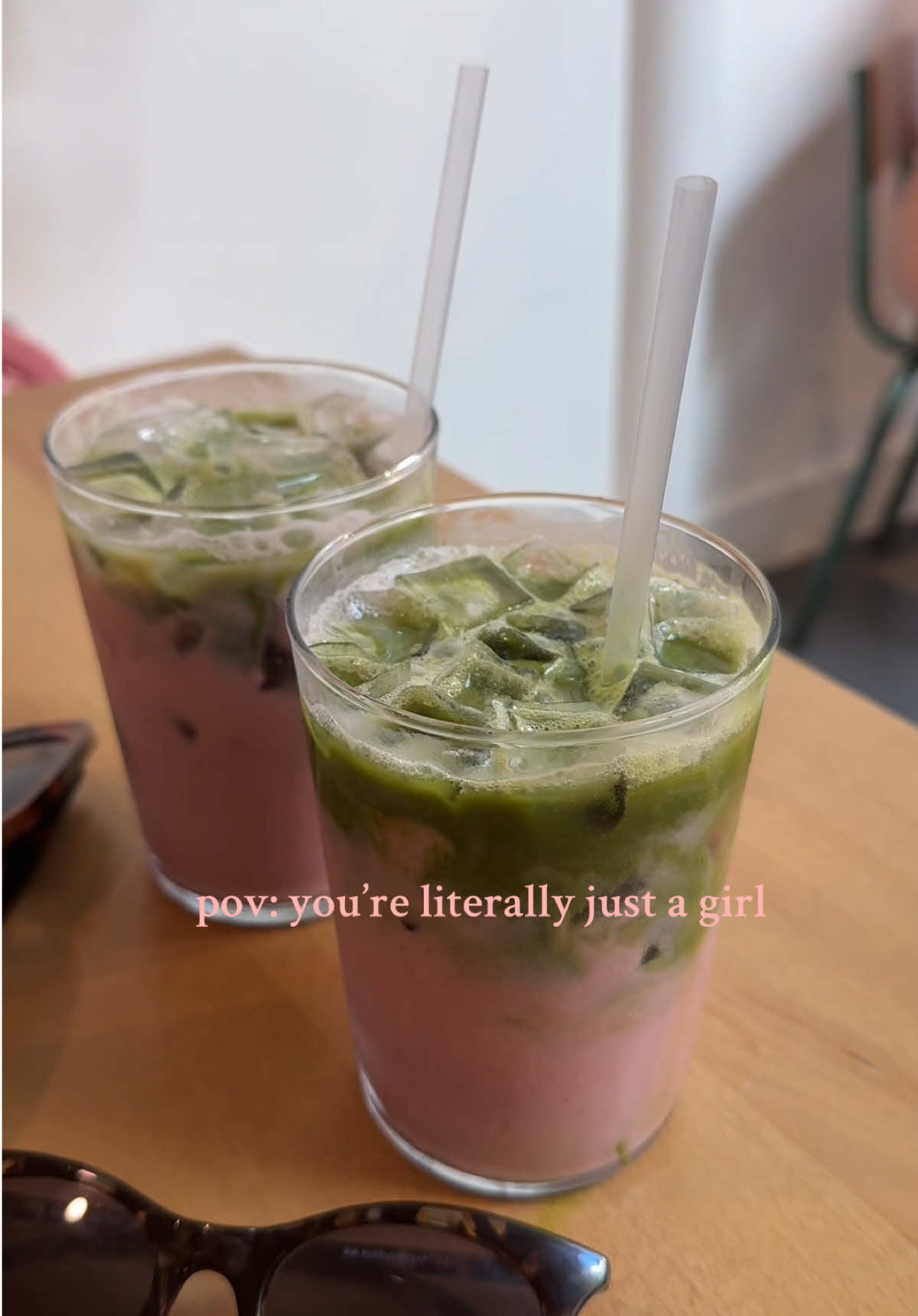🍓🍵 @Sam @sam__gore #strawberrymatcha #matchadates 