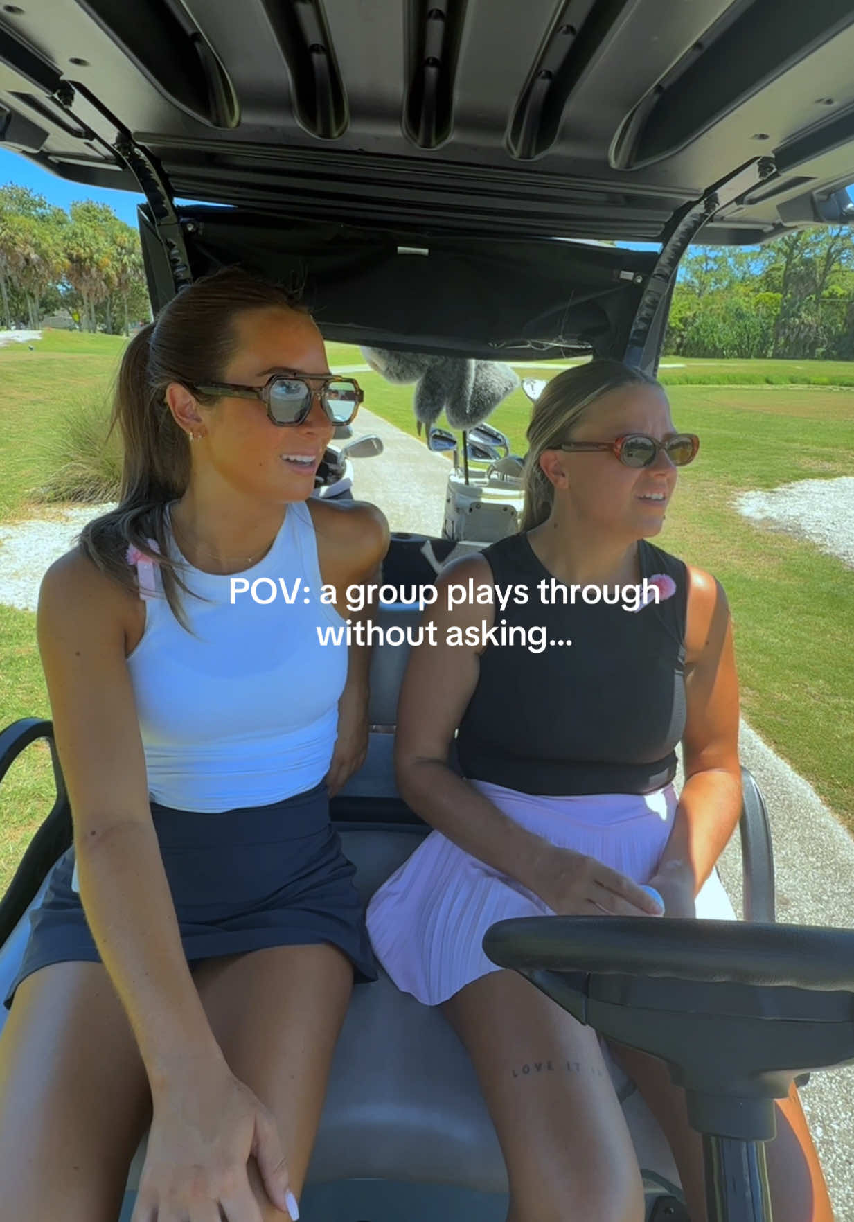 Side note we were already held up, it took us 2.5 hours to play the front 9 🫠🫠🫠 #golf #drama #storytime 