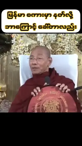 #ပါချုပ်ဆရာတော်ဘုရားကြီး၏အဆုံးအမတရားတော် #fpy 
