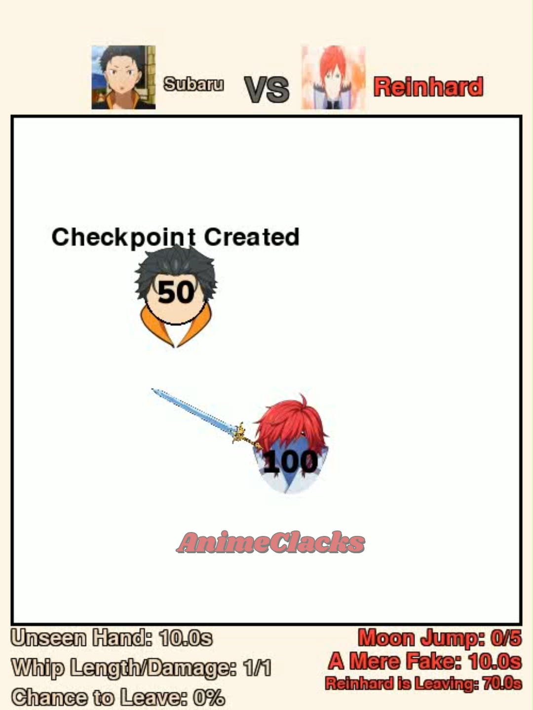 Subaru ✨ vs 👑Reinhard Round 1, Credits to @earclacks :D #satisfying #simulation #physics #fantasy #rpg #weaponbattles #earclacks