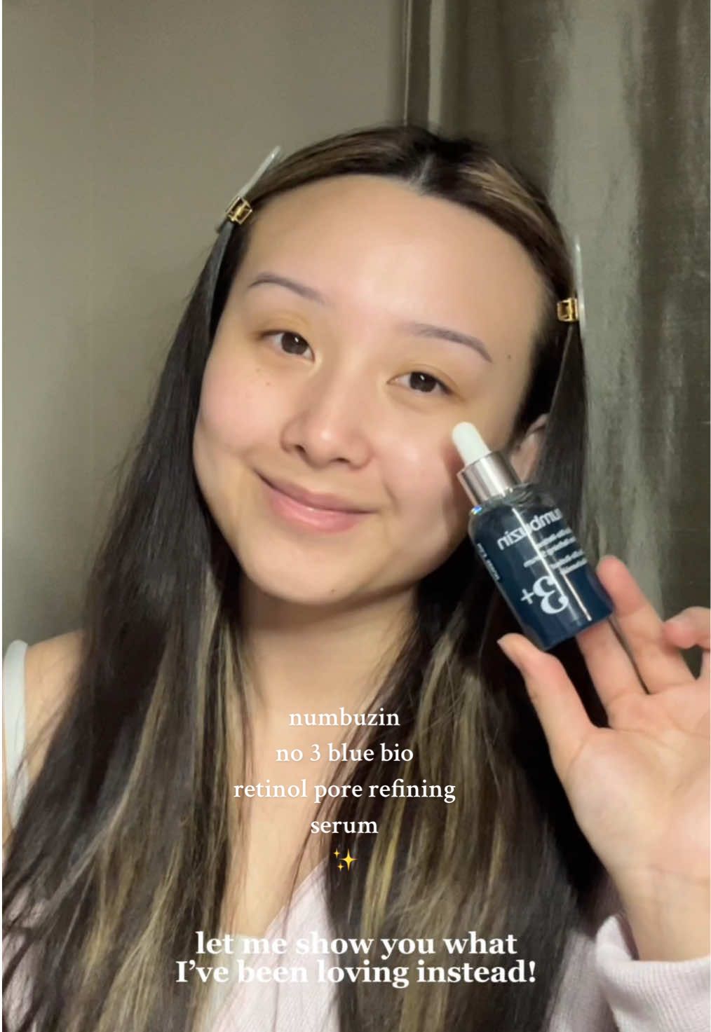 I’m a huge lover of cooling skincare products & this one is a lovely addition to my skincare routine this summer 🫧 it feels so lightweight + soothing on the skin!! thank you @numbuzin 💙 #numbuzin #blueretinolserum #retinol #poreserum #porecare #summerskincare #kbeauty #koreanskincare #skincareroutine #kbeautyskincare #coolingskincare 