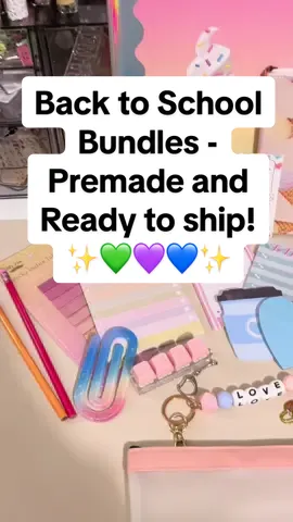 Back to school Bundles ready to ship! A special gift for the littles or a little somethin for yourself ☺️ #treatyourself #stationary #stationarybundle #backtoschool #mysterybundles 
