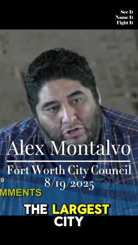 🔥🔥 Alex Montalvo let it rip tonight at Fort Worth City Council. District 3 Councilman Michael Crain lost his cool during the honest critical feedback. Thin skin isn’t a good look on a “leader”. And Crain wasn’t the only one who got it. Give this one a listen! 🔥🔥 #wakeup #fortworth #seeitnameitfightit