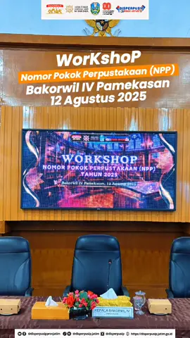 Workshop Nomor Pokok Perpustakaan (NPP) Tahun 2025  Digelar Secara Luring dan Daring📡 di Bakorwil IV Pamekasan pada tanggal 12 Agustus 2025  Dinas Perpustakaan dan Kearsipan Provinsi Jawa Timur menyelenggarakan Workshop Nomor Pokok Perpustakaan (NPP) Tahun 2025 di Gedung Bakorwil IV Pamekasan, Jl. Slamet Riyadi No.1, Barurambat Kota, Kabupaten Pamekasan. Kegiatan ini diikuti oleh 30 peserta secara luring dan 10 peserta secara daring, yang terdiri dari pengelola perpustakaan SLTA di Kabupaten Bangkalan, Sampang, Pamekasan, dan Sumenep.💡📊 #nawabaktisatya #mendukungastacita #sinergimembangunnegri #perpustakaanjatim #bakorwil4pamekasan    