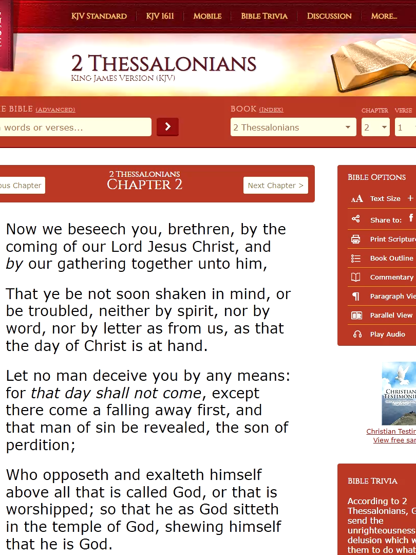 Dont Be Deceived, Apostle Paul foretold us... 2 THESSALONIANS CHAPTER 2 KJV  #Rapture #Jesus Coming #Second Coming #The End #great apostasy #antichrist