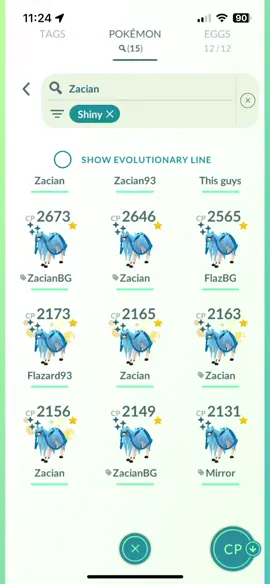More crowed form shiny zacian 🤩#pokemongo #shiny #pokemongodaily #pokemontiktok #evolve 