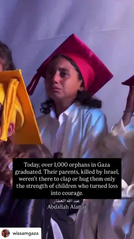 Posted @withregram • @wissamgaza Over 1,000 children at Al-Wafa Orphan Village in Gaza celebrated their graduation today. A day that should have been filled with parents’ cheers and proud embraces was instead marked by empty seats their mothers and fathers were killed. Their strength and resilience turned grief into a bittersweet triumph. Video @abdallahalattarr  احتفل أكثر من ألف طفل في قرية الوفاء للأيتام بغزة بتخرجهم اليوم. يومٌ كان من المفترض أن يمتلئ بهتافات الآباء والأمهات وأحضانهم الفخرية، اكتفى بمقاعد فارغة بعد استشهاد آبائهم وأمهاتهم.
