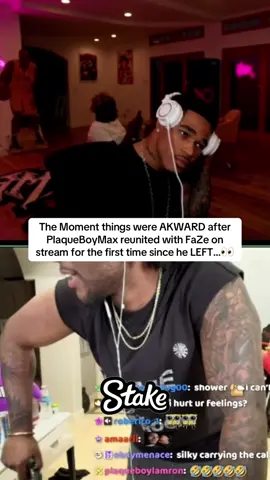 The Moment things were AKWARD after PlaqueBoyMax reunited with FaZe on stream for the first time since he LEFT…👀 #plaqueboymax #faze #twitch 