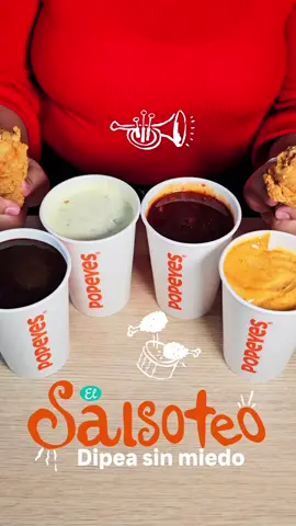 ¿Listo para dipear al ritmo del #salsoteocajún ? #popeyes #tenders #pollofrito 