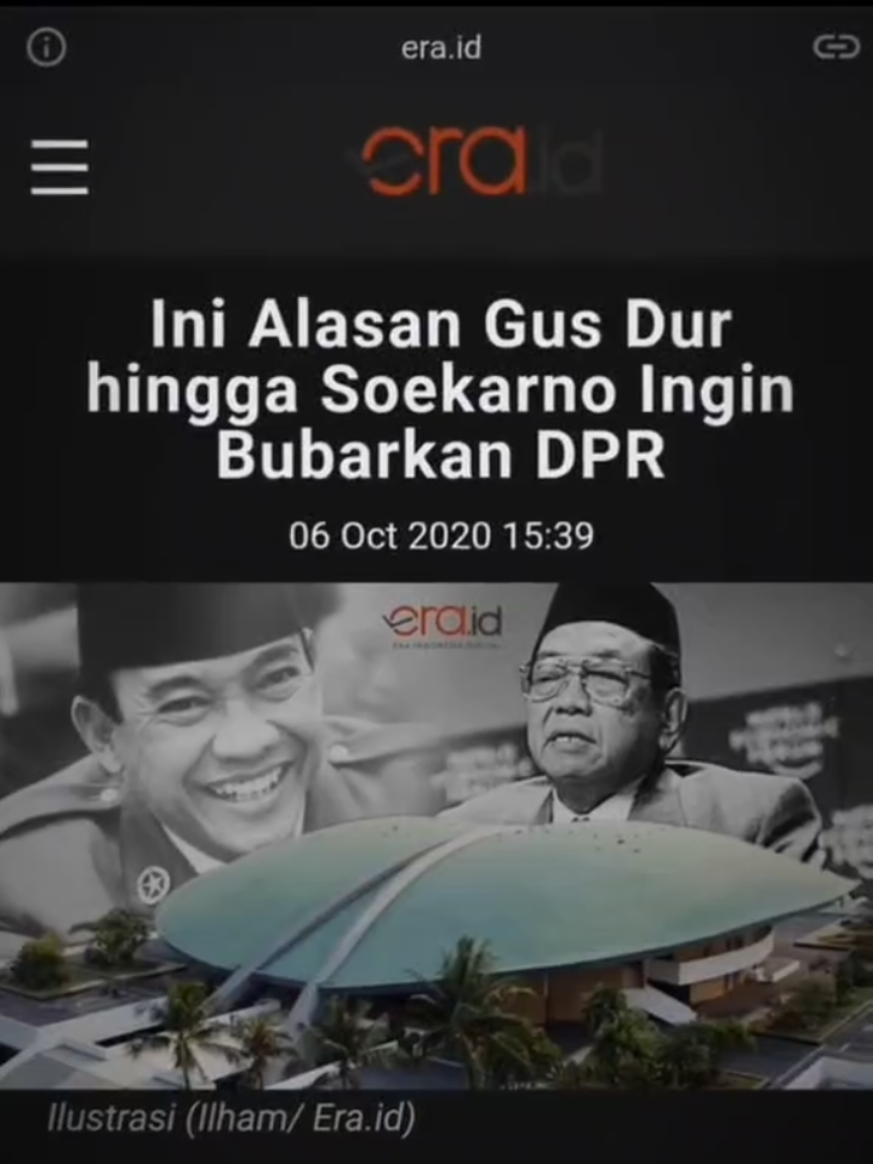 Dan Sampai sekarang Korupsi masih Berkuasa dan semakin menguasai lumbungnya #gusdur #dpr #korupsi #fyp  #senayan 