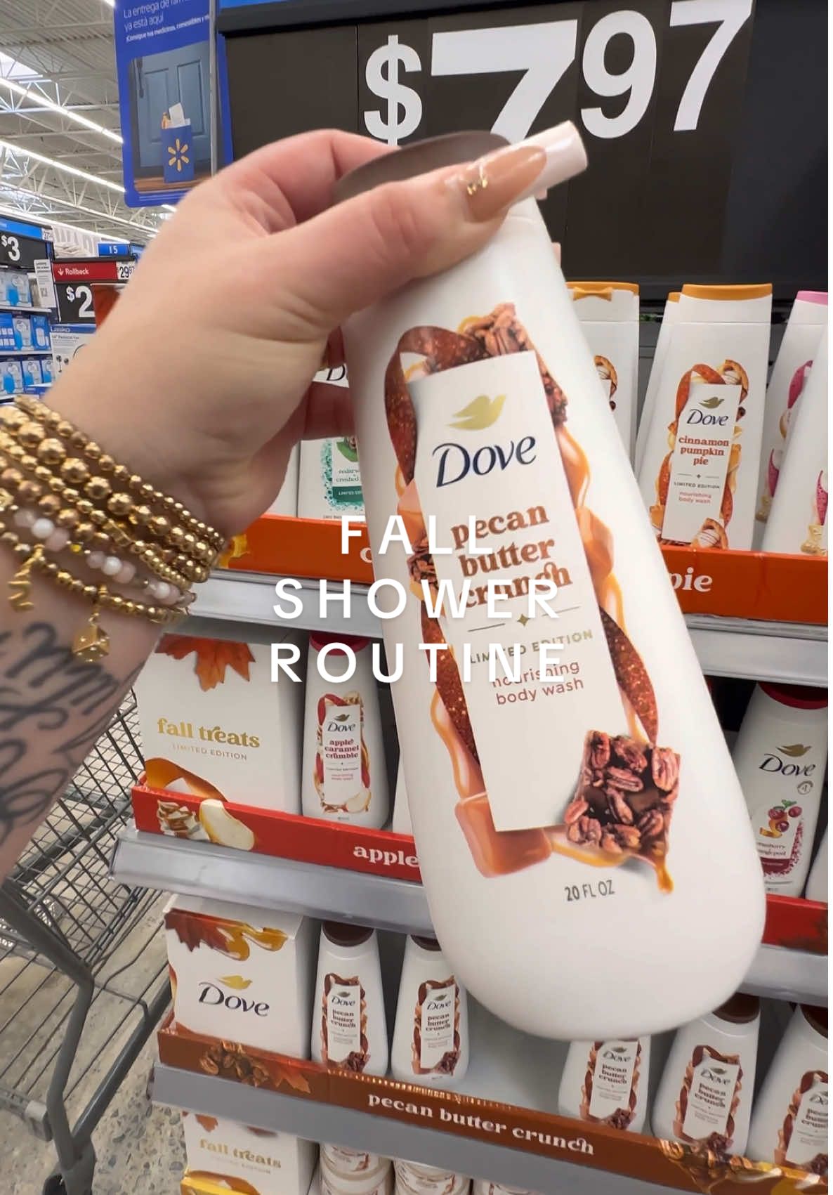 hygiene shopping for a fall shower routine - the dove pecan butter crunch is out and im obsessed 🍂 #hygieneshopping #hygieneroutine #hygienetok #hygienetiktok #hygieneproducts #showerroutine #showertok #howtosmellgood #gourmand #gourmandshowerroutine #gourmandperfume #dove #dovefalltreats #perfume #perfumetok #girlytips #shopping #shopwithme #shopaholic #haul #walmart #fragrancetiktok #eosproducts #scentcombo #scentlayering #perfumecombo #selfcareroutine #selfcareroutine #selfcaretiktok #selfcareshopping #girlytok #girlythings 
