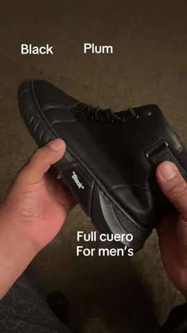 Black plum men’s #lindos zapatos tipo bota full cuero Sleek urbanite 