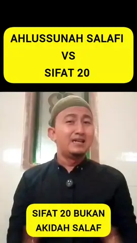 SIFAT 20 BUKAN AKIDAHNYA SALAF #salaf #fyp 