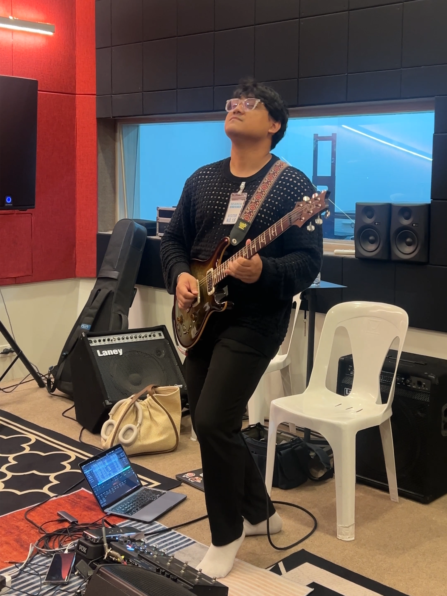 ซ้อม Day 1 ก่อนไป Impact Arena!!! @skmyti @hey.earthty และพุซัง #Zolar #HoneyBadgerband #zolargirlfriend #prs408 #prs #Kemper #kemperplayer