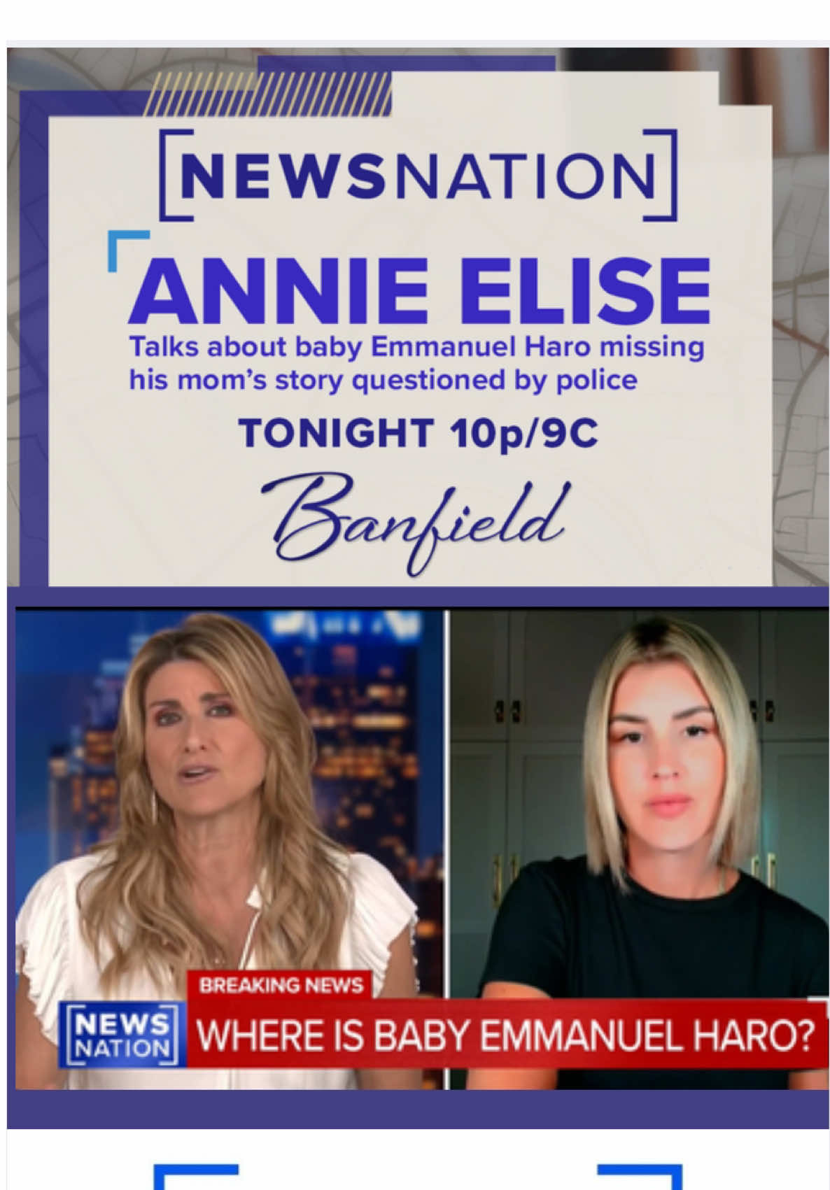 Joined @ashleighbanfield tonight on News Nation to talk all things Emmanuel Haro. Do you think his parents know more?! Lmk below 👇🏼 #emmanuelharo #whereisemmanuel #emmanuelharoupdate 