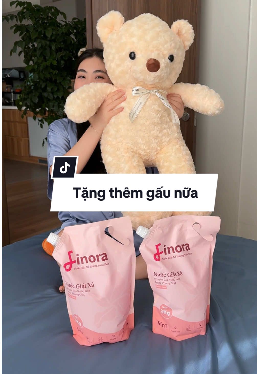 Tặng thêm gấu nữa #nuocgiac #nuocgiacfinora #nuocgiacxa #dogiadung 