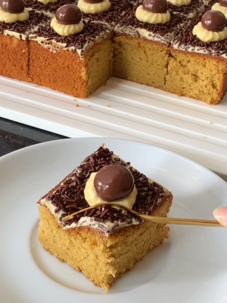 Bolu potong mocca meses. Resep cek youtube cookingwithhel, link di bio