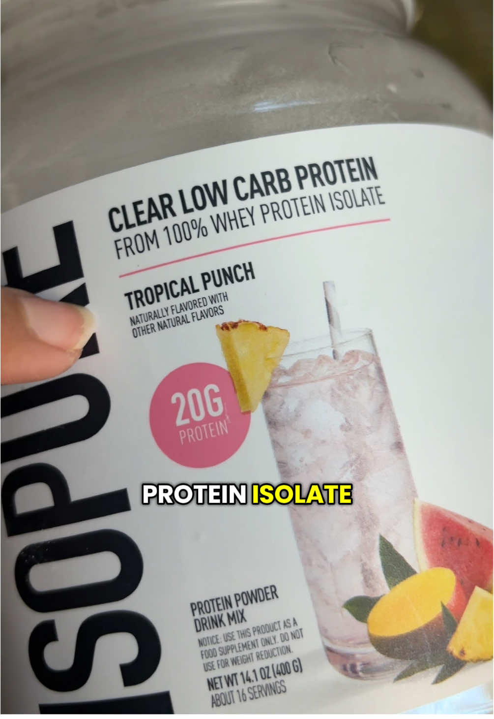 Isopure is finally on TikTokshop!  The only protein powder I buy that doesn’t have a super milky consistency. #GymTok #proteinshake #proteinpowder #wheyproteinisolate @Isopure 