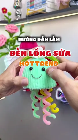 Hướng dẫn làm đèn lồng con sứa kẽm nhung hottrend #kemnhung #vanphongphamwinwin 