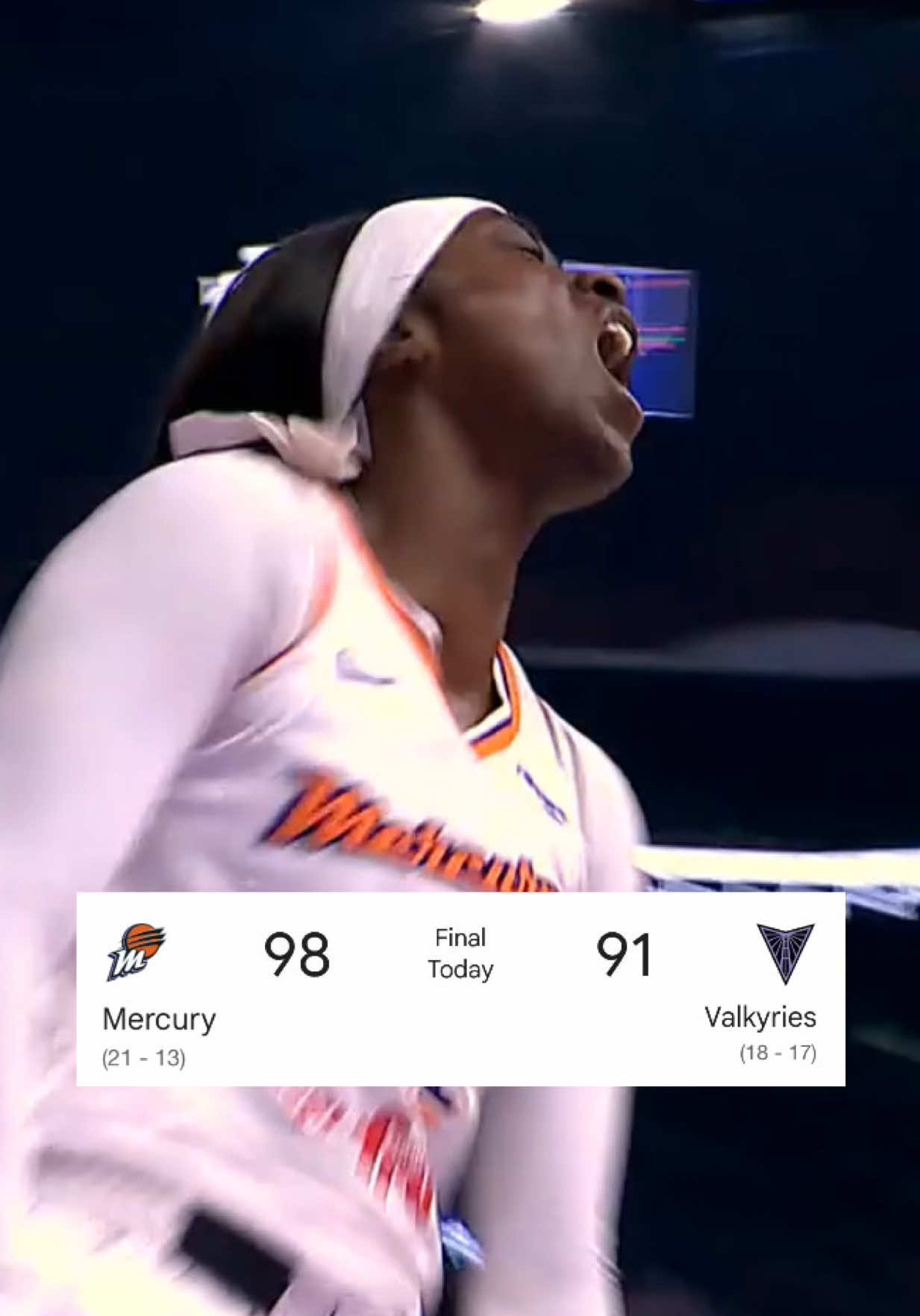 MERC WINNNNN IN THE BAYYYYY 🌉✨ #phoenixmercury #WNBA #mightymercury  #basketballhighlights #mercwin 