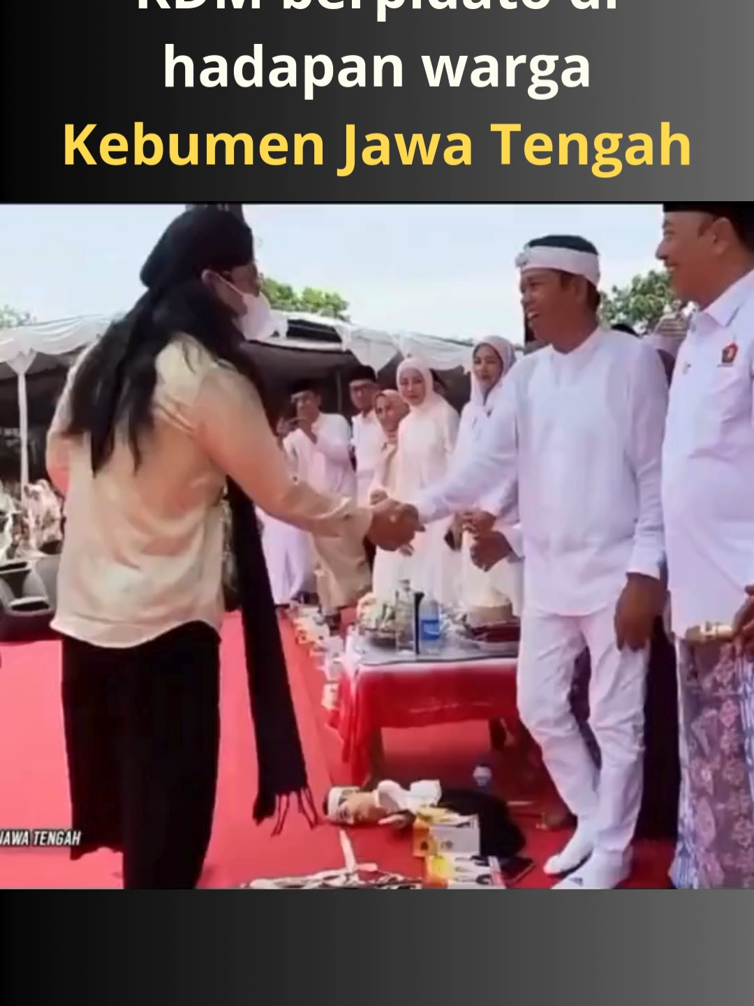 KDM Berpidato Di Hadapan Warga Kebumen Jawa Tengah  #Jawabarat #KDM #kdmgubernurjawabarat #kdmchannel #Pidato