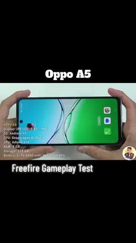 Oppo A5 Freefire Gameplay Test ☠️ #oppo #a5 #freefire #gameplay #zonebir2 