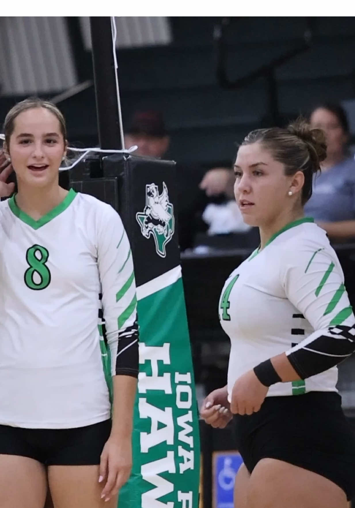 Game day vibes! 💚🏐🖤 #ladyhawksvolleyball #volleyball 