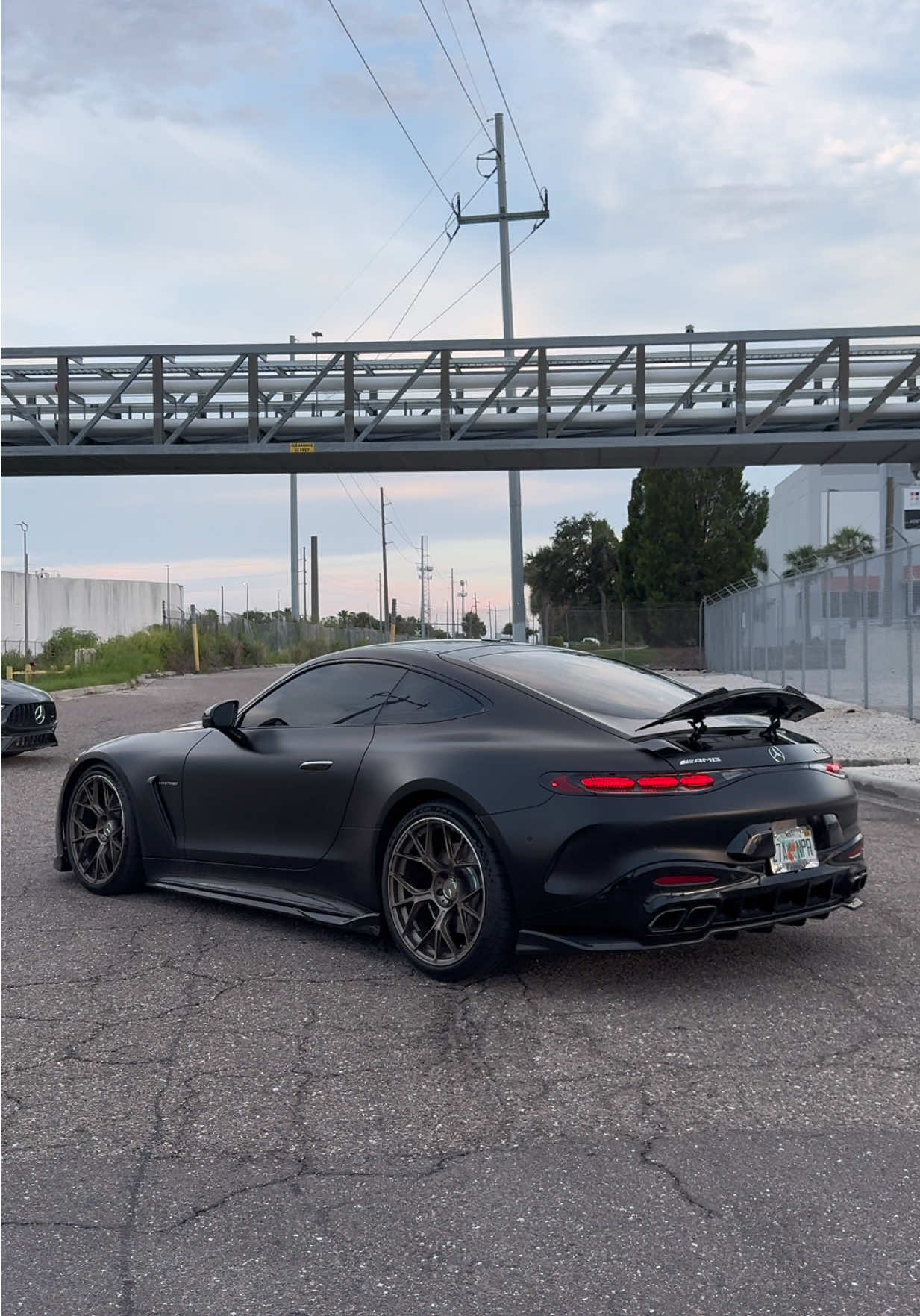 Matte black spaceship 🚀 #mercedes #benz #amg #gt63 #carsoftiktok 
